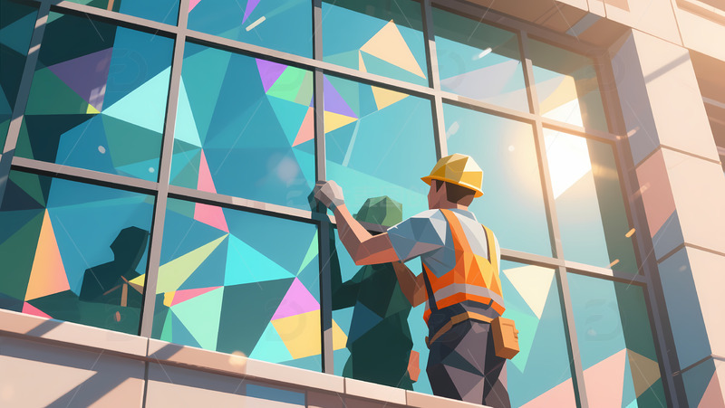 高清大图下载【趣麦麦图】高空作业人员