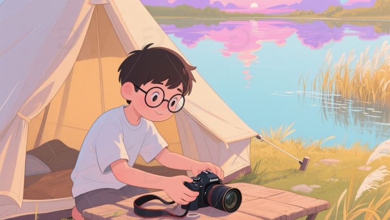 高清大图下载【趣麦麦图】露营的瞬间