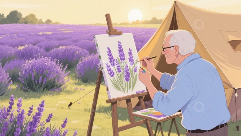 高清大图下载【趣麦麦图】题：田园写生