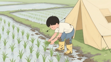 田园插秧