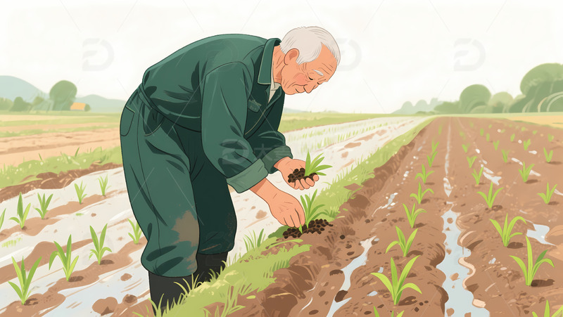 辛勤耕耘，田园风光