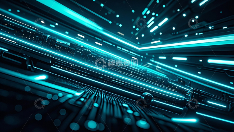 高清大图下载【趣麦麦图】-抽象科幻背景4