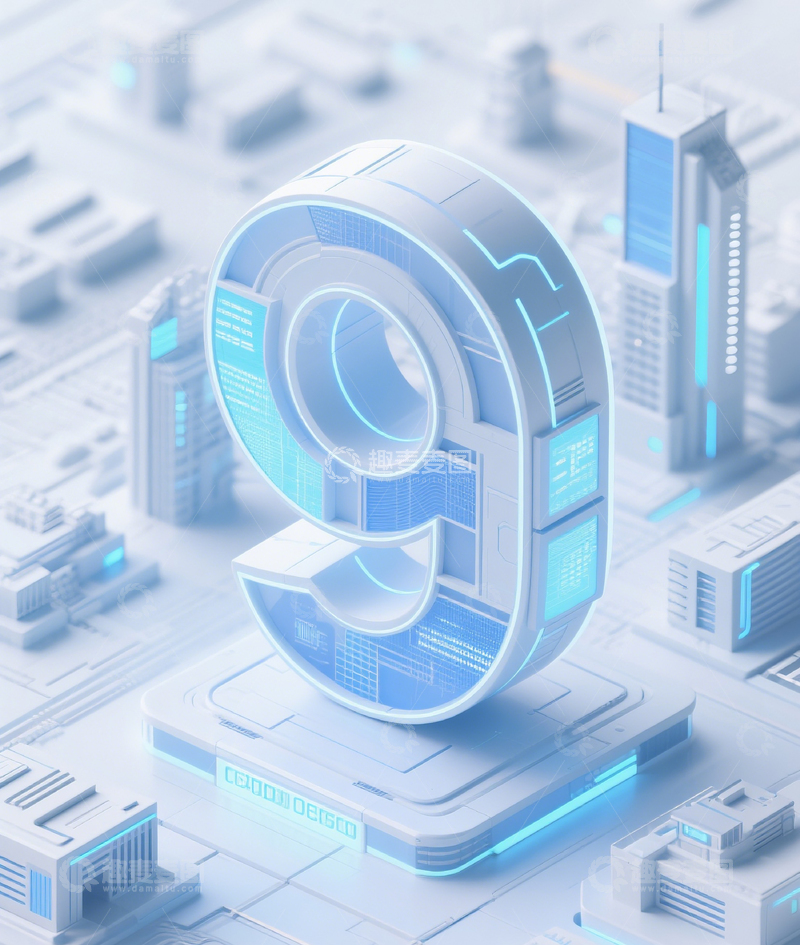 高清大图下载【趣麦麦图】未来城市数字91