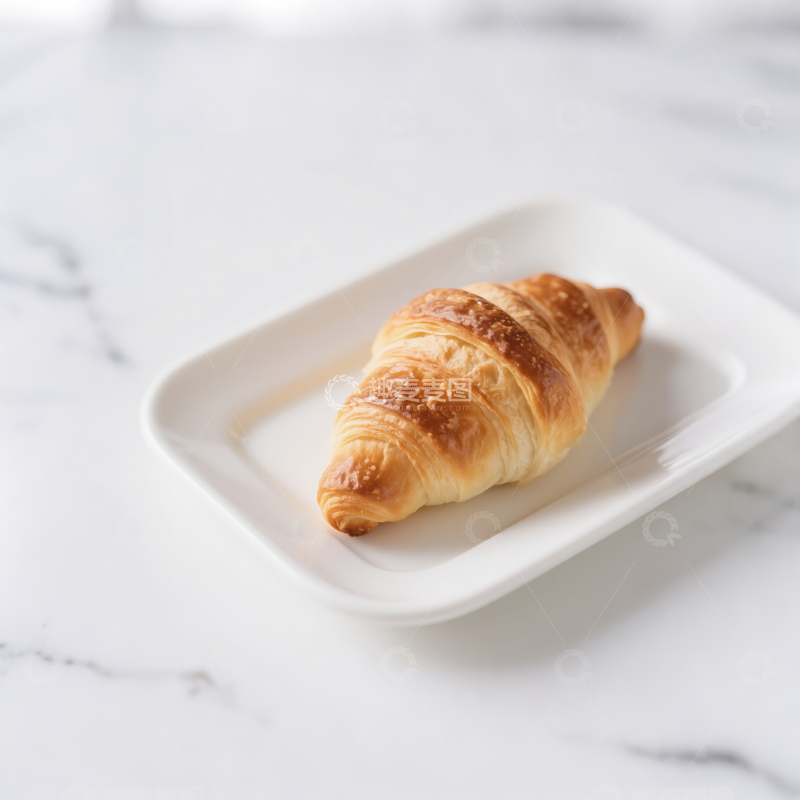 高清大图下载【趣麦麦图】牛角包下午茶甜品