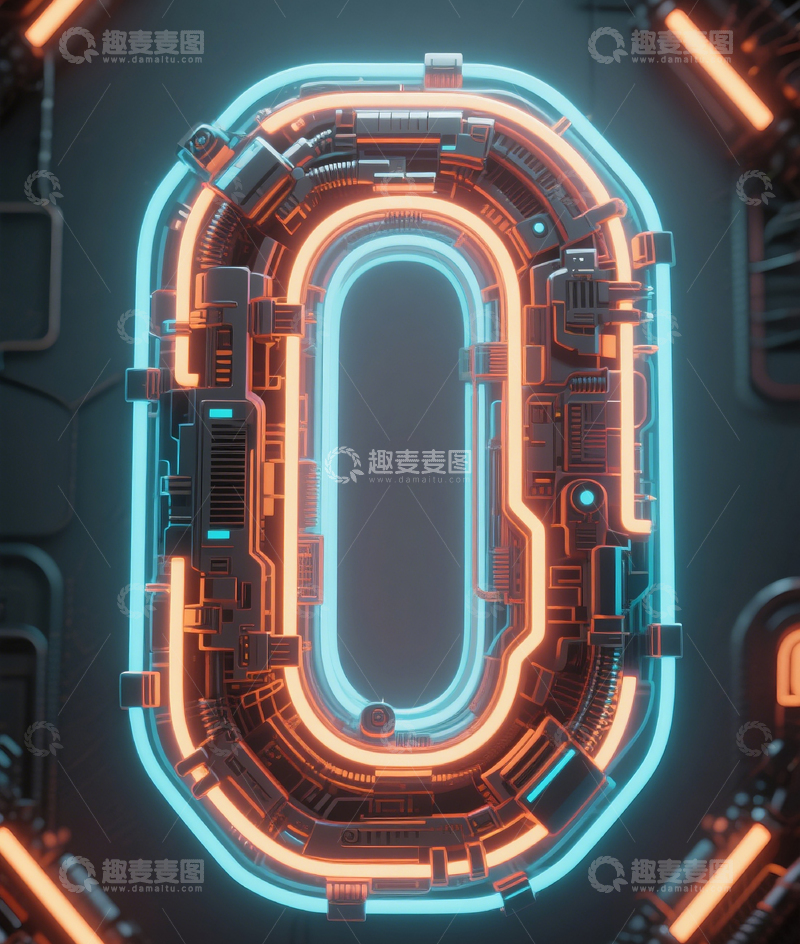 高清大图下载【趣麦麦图】机械数字03