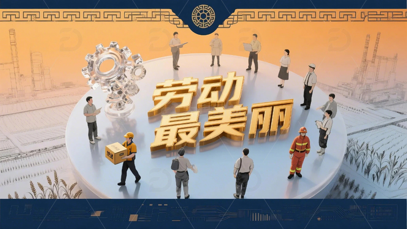 高清大图下载【趣麦麦图】五一劳动节海报29