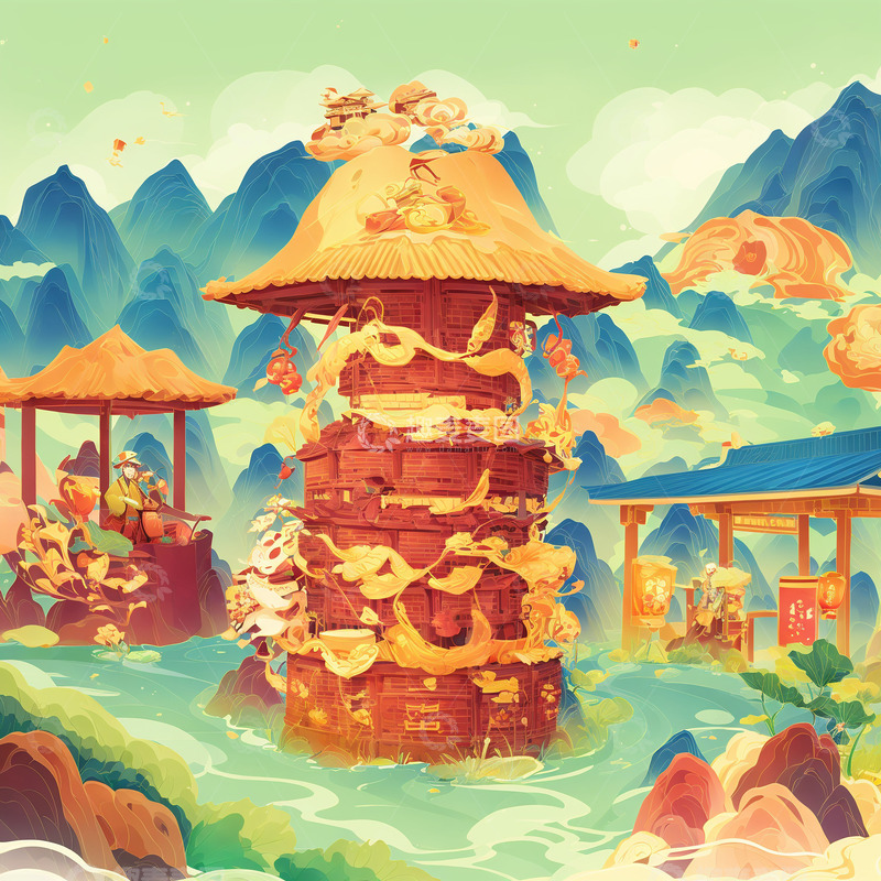 高清大图下载【趣麦麦图】劳动节插画2