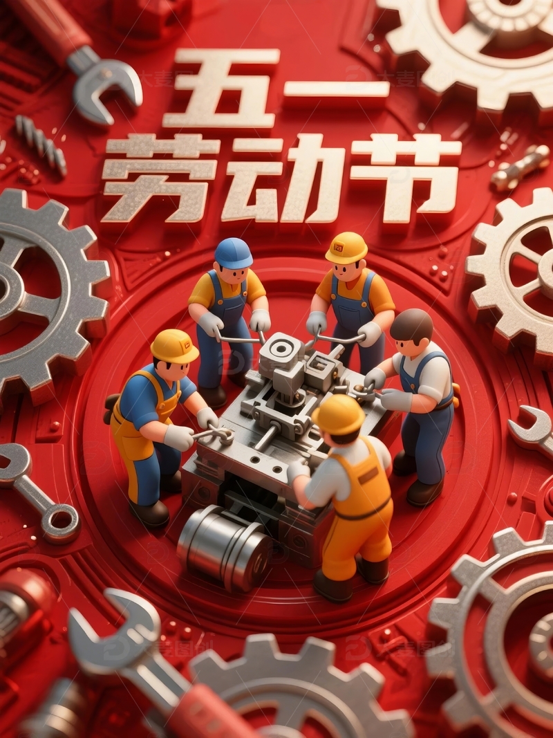 五一劳动节节日海报背景22