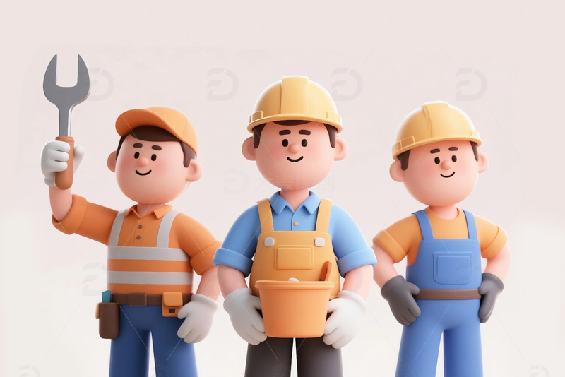 五一劳动节卡通人物8