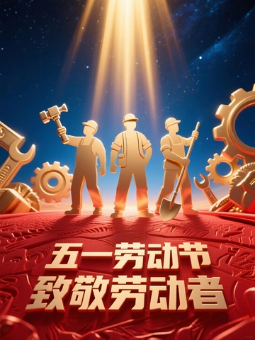 五一劳动节节日海报背景17