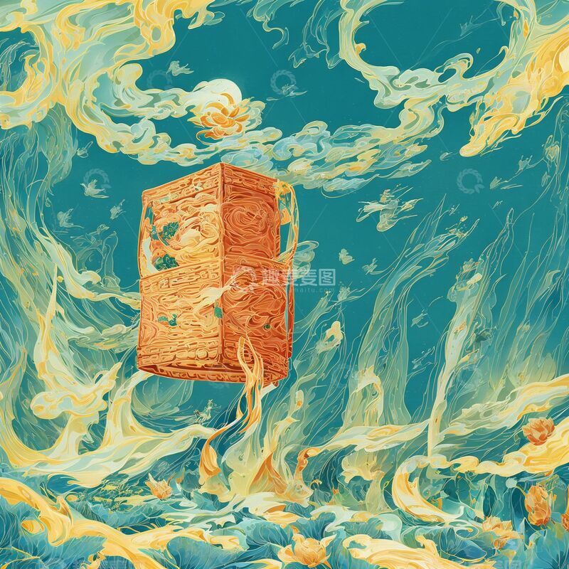 高清大图下载【趣麦麦图】国潮插画