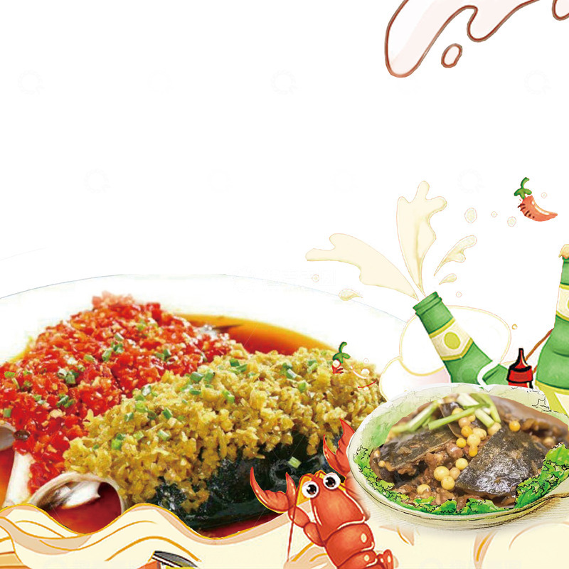 高清大图下载【趣麦麦图】夜宵啤酒烧烤2