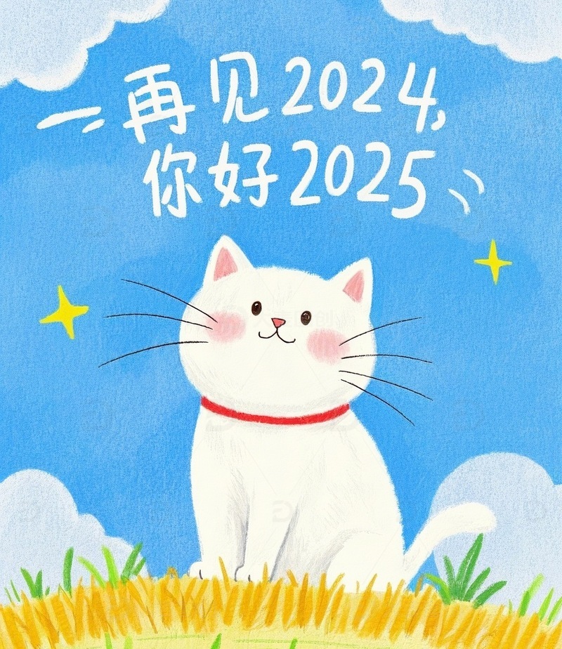再见2024，你好2025海报设计