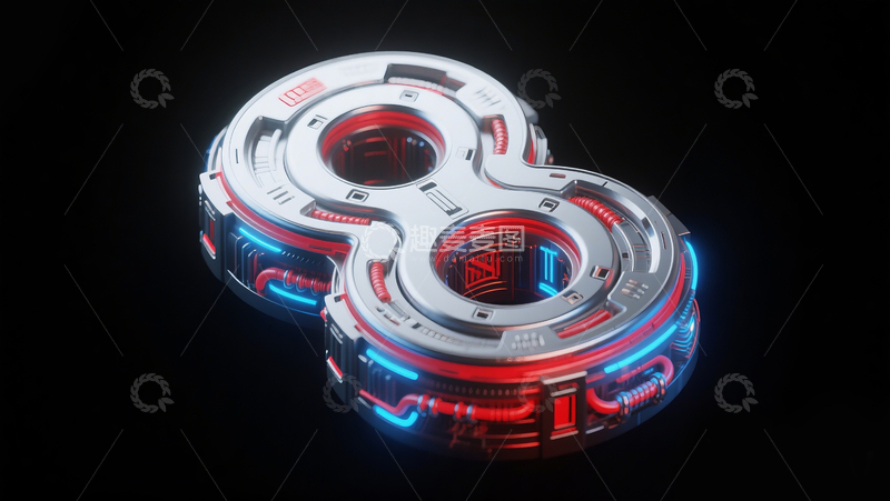 高清大图下载【趣麦麦图】赛博机械数字83