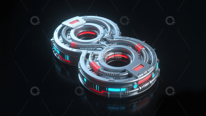 高清大图下载【趣麦麦图】赛博机械数字81