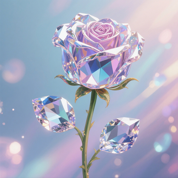 手绘宝石玫瑰2