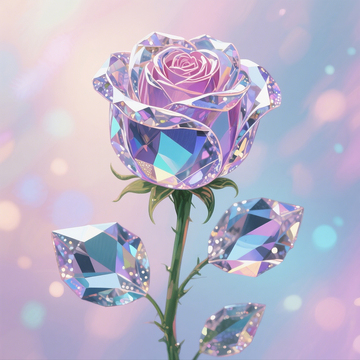 手绘宝石玫瑰