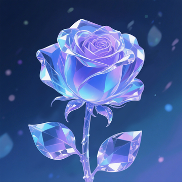 手绘宝石玫瑰1