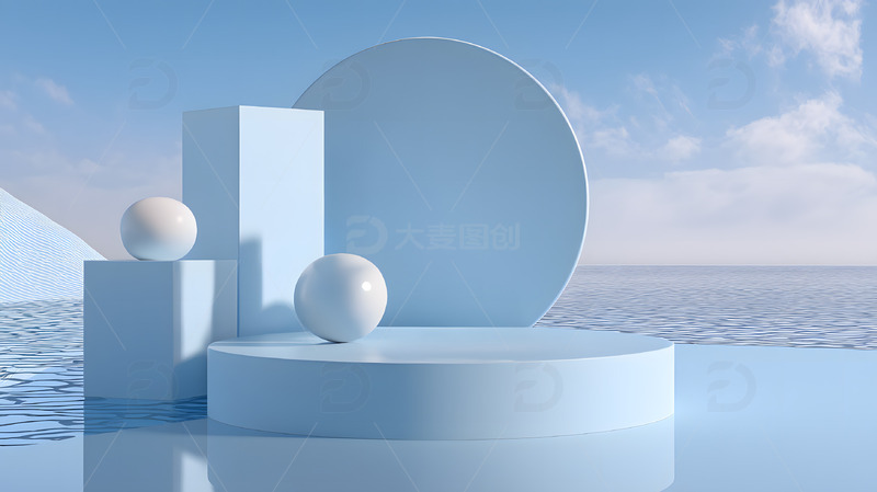 简约电商C4D场景10