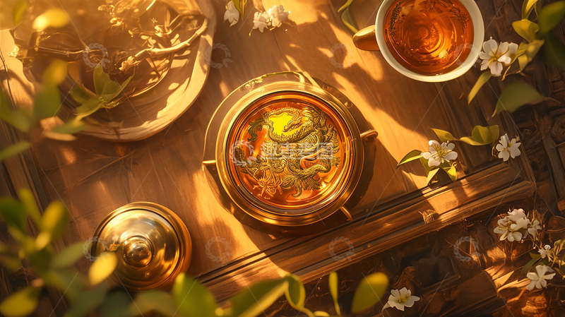 高清大图下载【趣麦麦图】古风茶香浓郁的清茶1