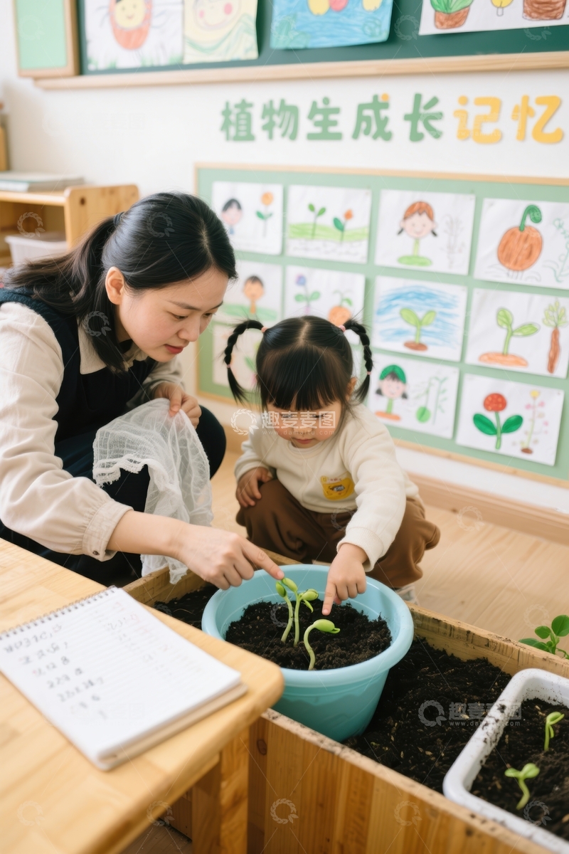 高清大图下载【趣麦麦图】幼儿种植体验