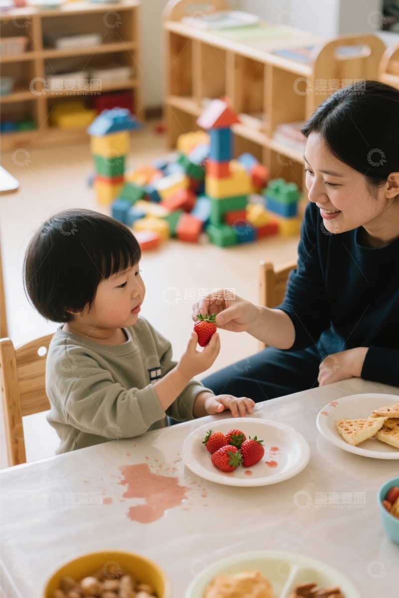 高清大图下载【趣麦麦图】儿童餐点时光