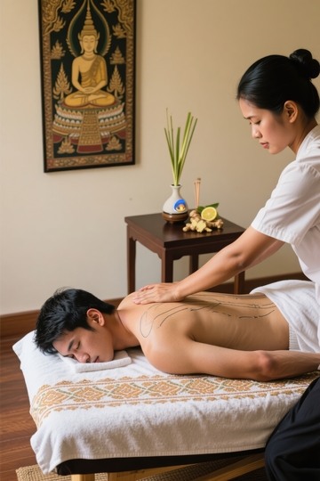 泰式按摩放松身心舒缓疲劳