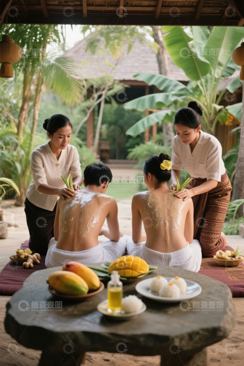 高清大图下载【趣麦麦图】泰式按摩身心放松之旅