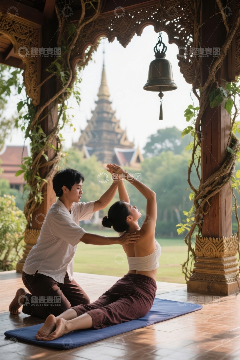 高清大图下载【趣麦麦图】泰国瑜伽体验