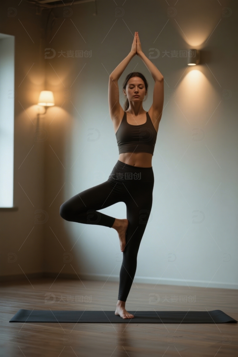 瑜伽练习者动态图
