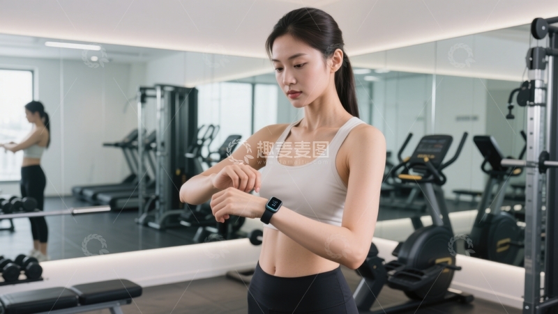 高清大图下载【趣麦麦图】健身房运动瞬间