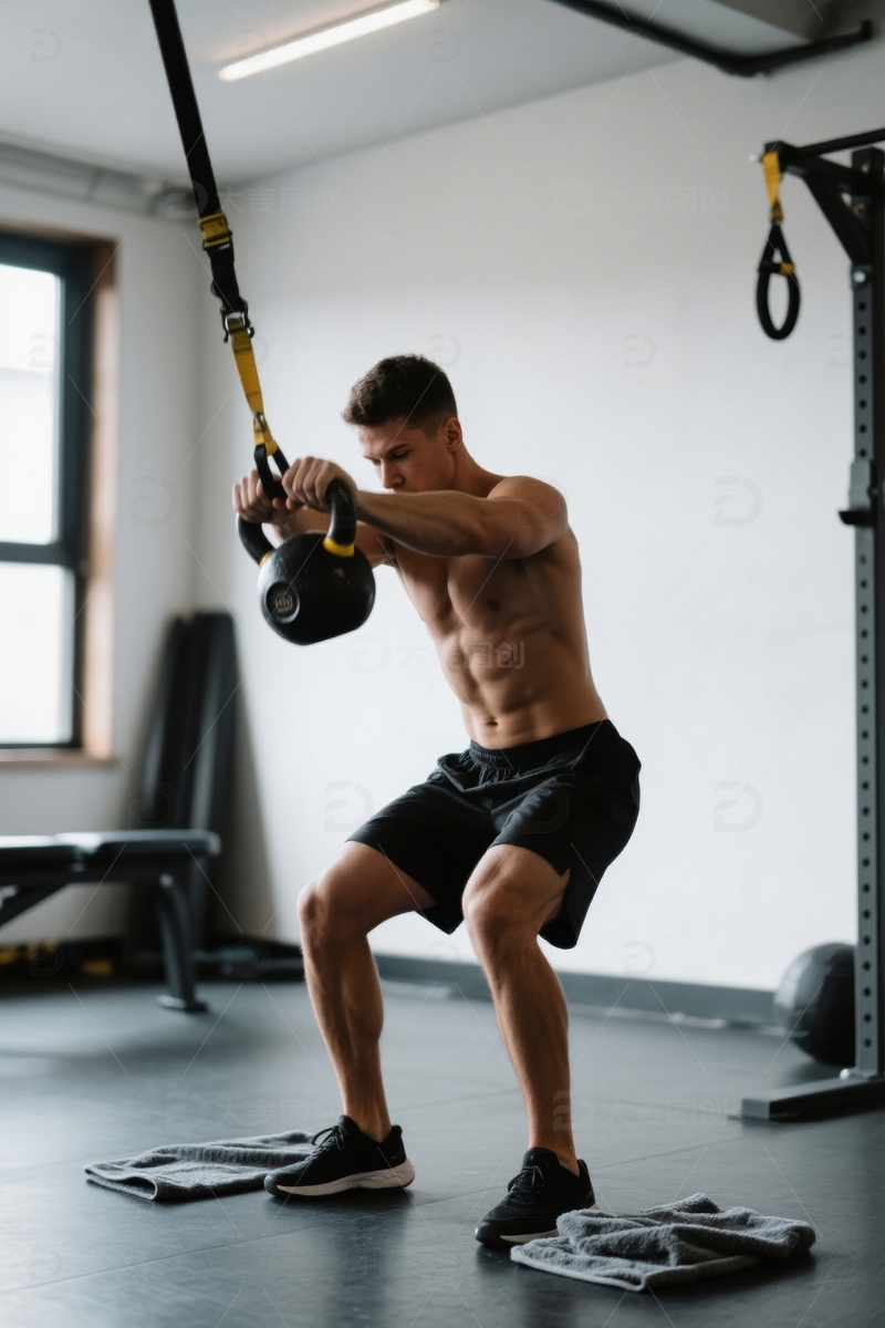 力量训练：摆动壶铃进行训练