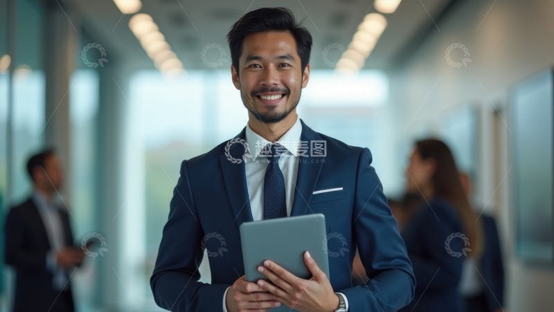 高清大图下载【趣麦麦图】商务精英，自信微笑