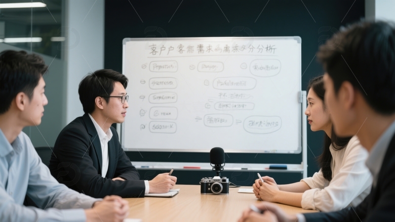 高清大图下载【趣麦麦图】会议研讨、头脑风暴