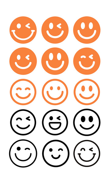 笑脸 表情包 图片 励志 笑脸励志图片 设计 标志图标 网页小图标 CDR