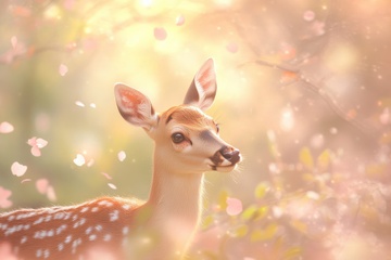 唯美梅花鹿摄影