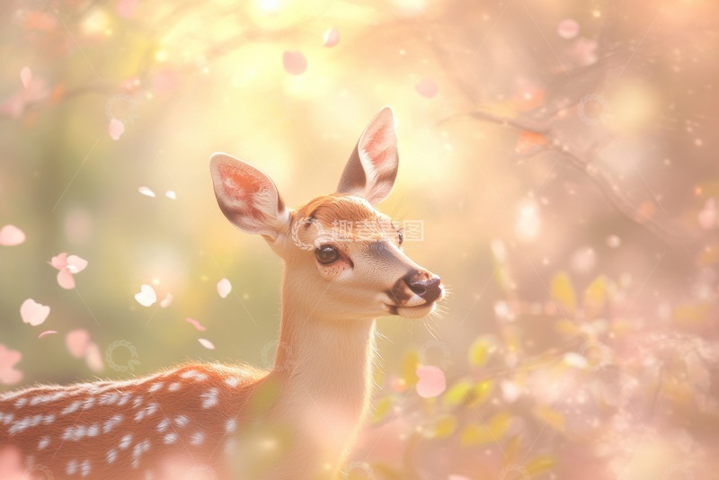 高清大图下载【趣麦麦图】唯美梅花鹿摄影