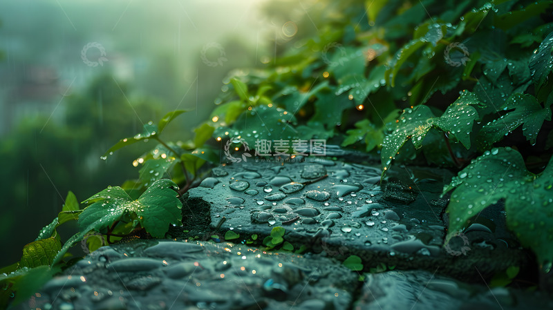 高清大图下载【趣麦麦图】春天的青砖路3