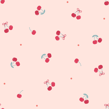 樱桃满印四方连续图案