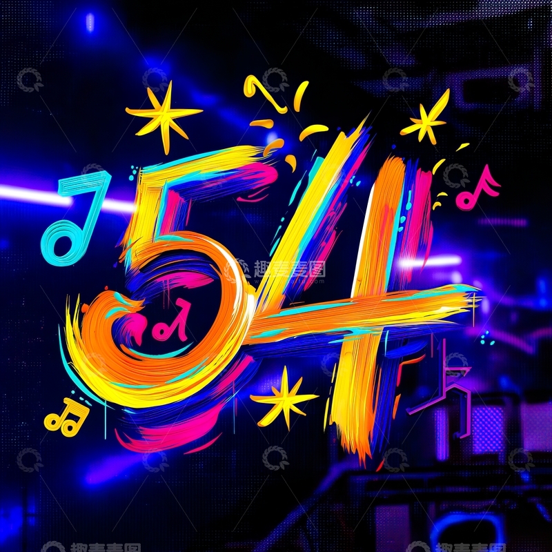 高清大图下载【趣麦麦图】54青年节艺术字设计素材20