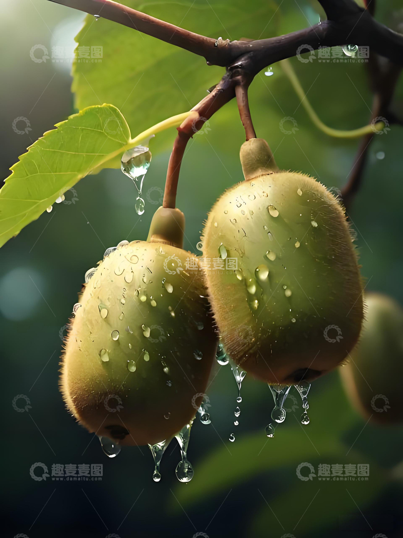 高清大图下载【趣麦麦图】美味水果绿色黄心猕猴桃奇异果摄影图4