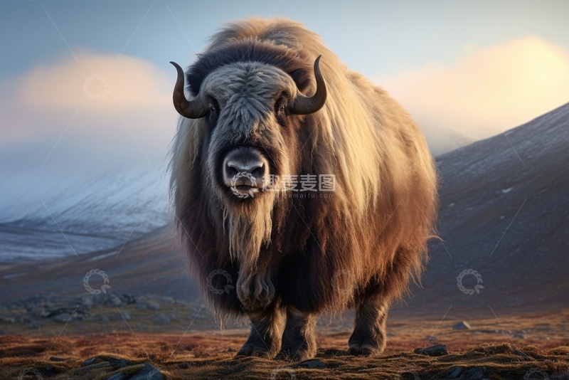 高清大图下载【趣麦麦图】一头牦牛特写
