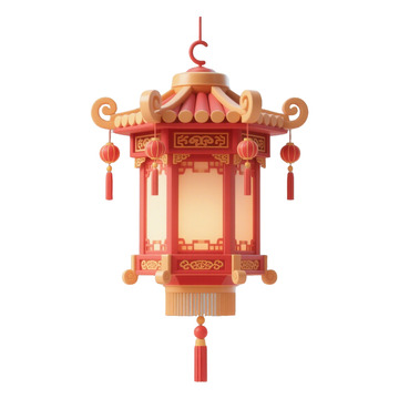 3D立体宫灯灯笼装饰3