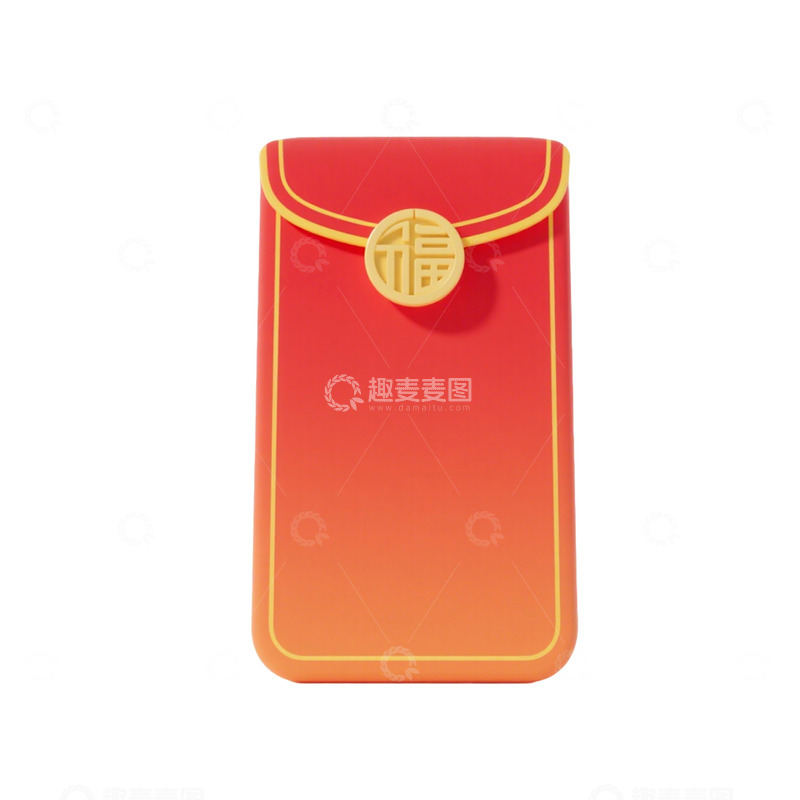 高清大图下载【趣麦麦图】3D立体红包装饰