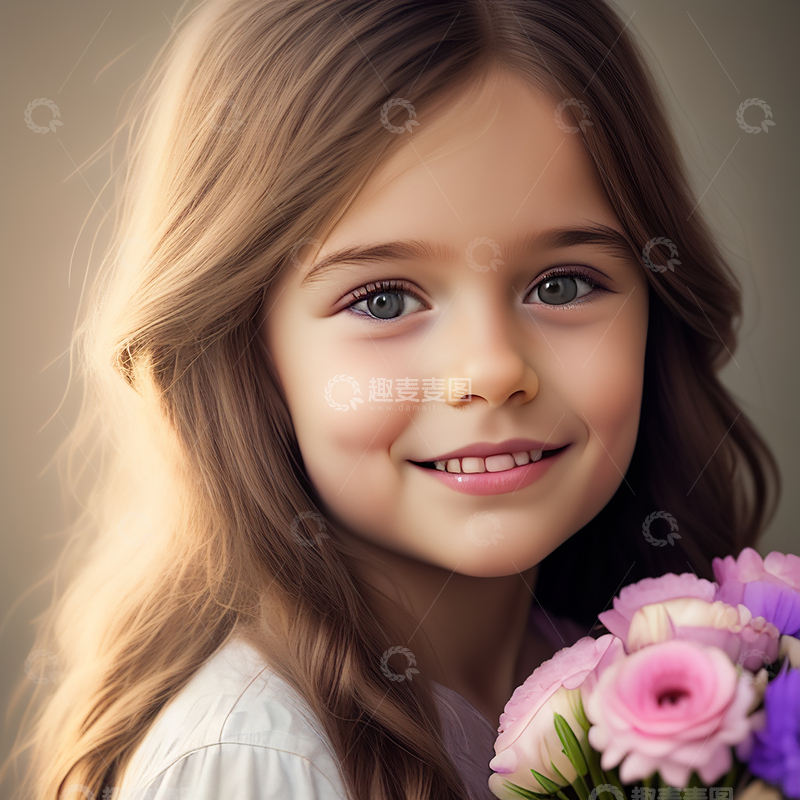 高清大图下载【趣麦麦图】甜美女孩头像