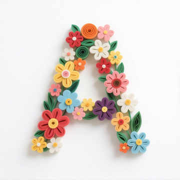 衍纸风格字母A4