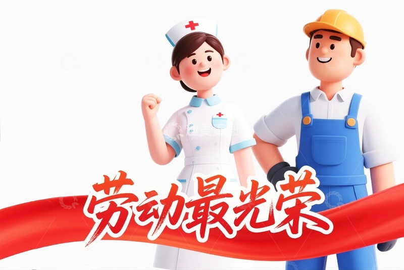 高清大图下载【趣麦麦图】劳动节人物插画10