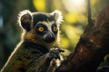 森林里的一只狐猴1