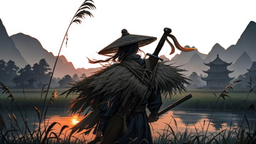 武侠剑客古风素材