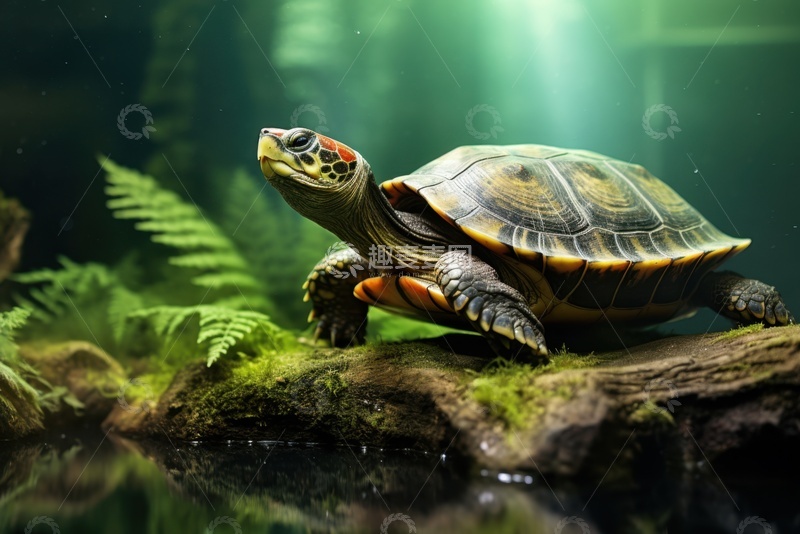 高清大图下载【趣麦麦图】一直爬行的乌龟